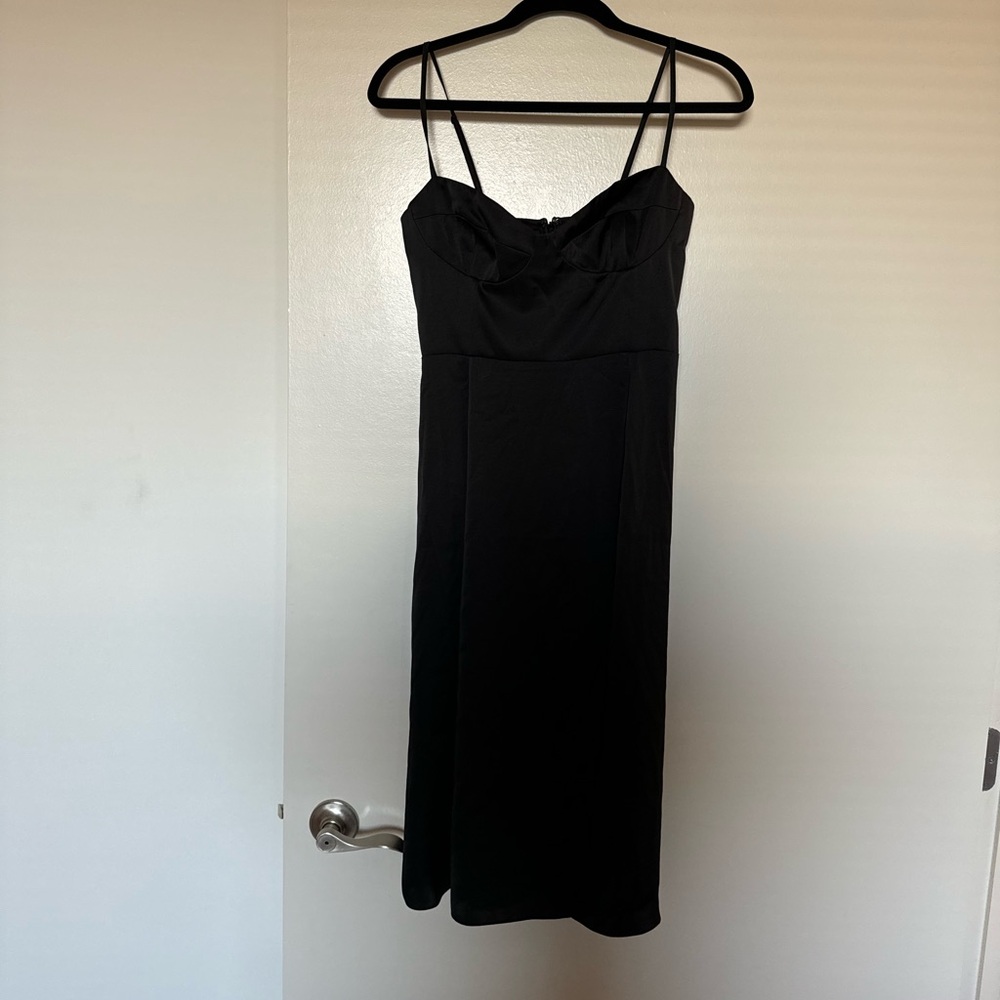 Wilfred bustier style midi dress with slit